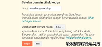 Membuat Nama Domain Baru di Blogger Membuat Nama Domain Baru di Blogger