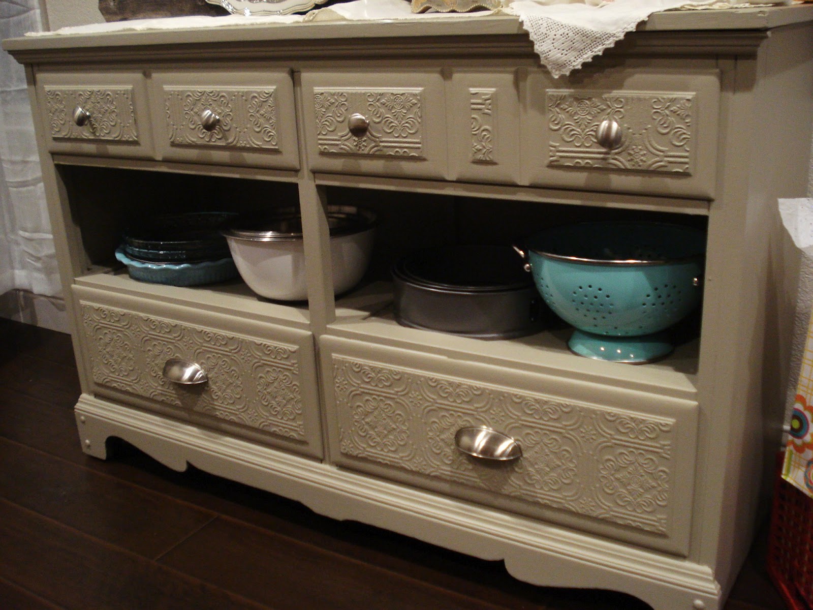 GoodWord&GoodWine Dresser Turned Buffet