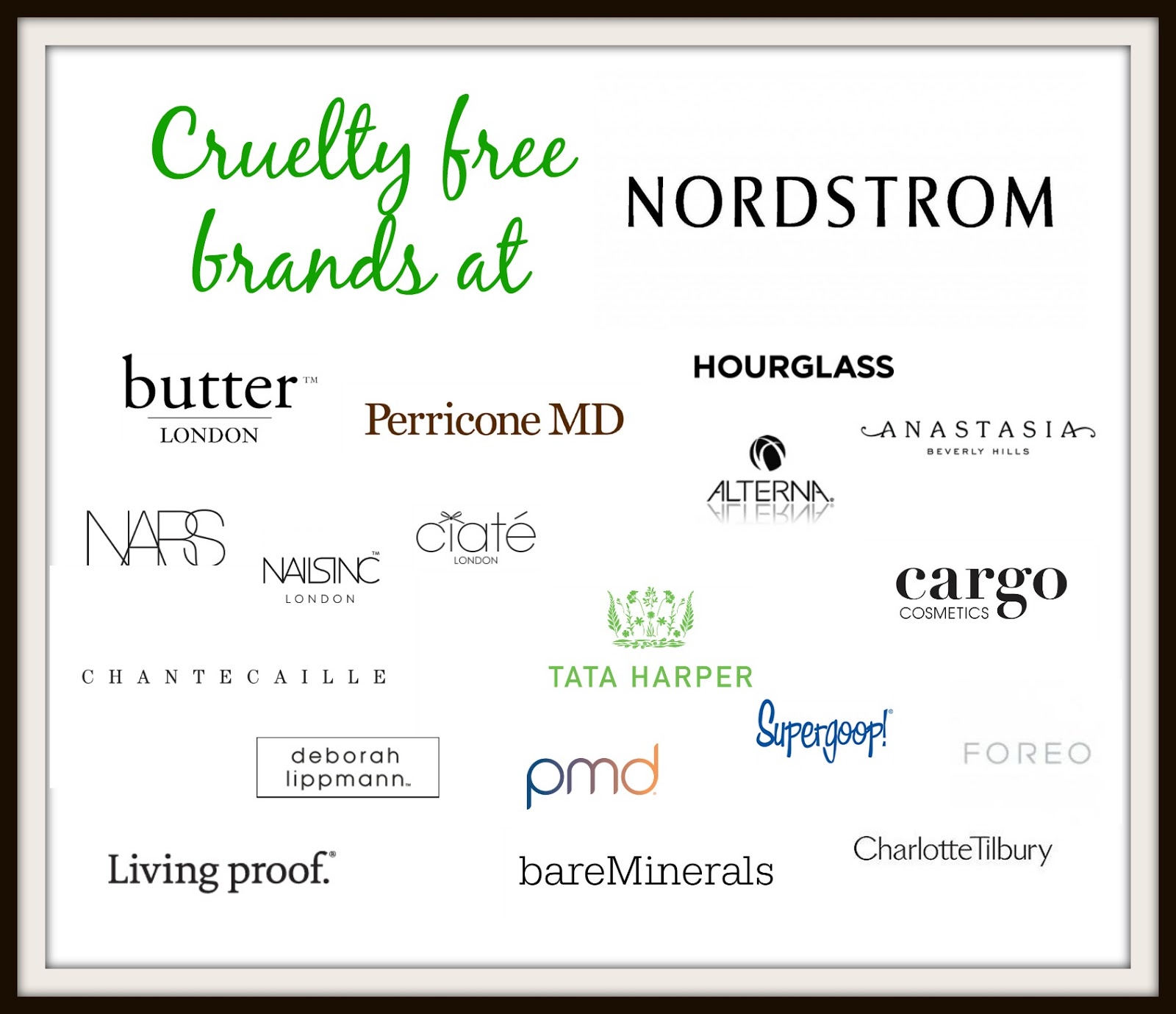 CRUELTY FREE BRANDS AT NORDSTROM (UPDATED 2018)