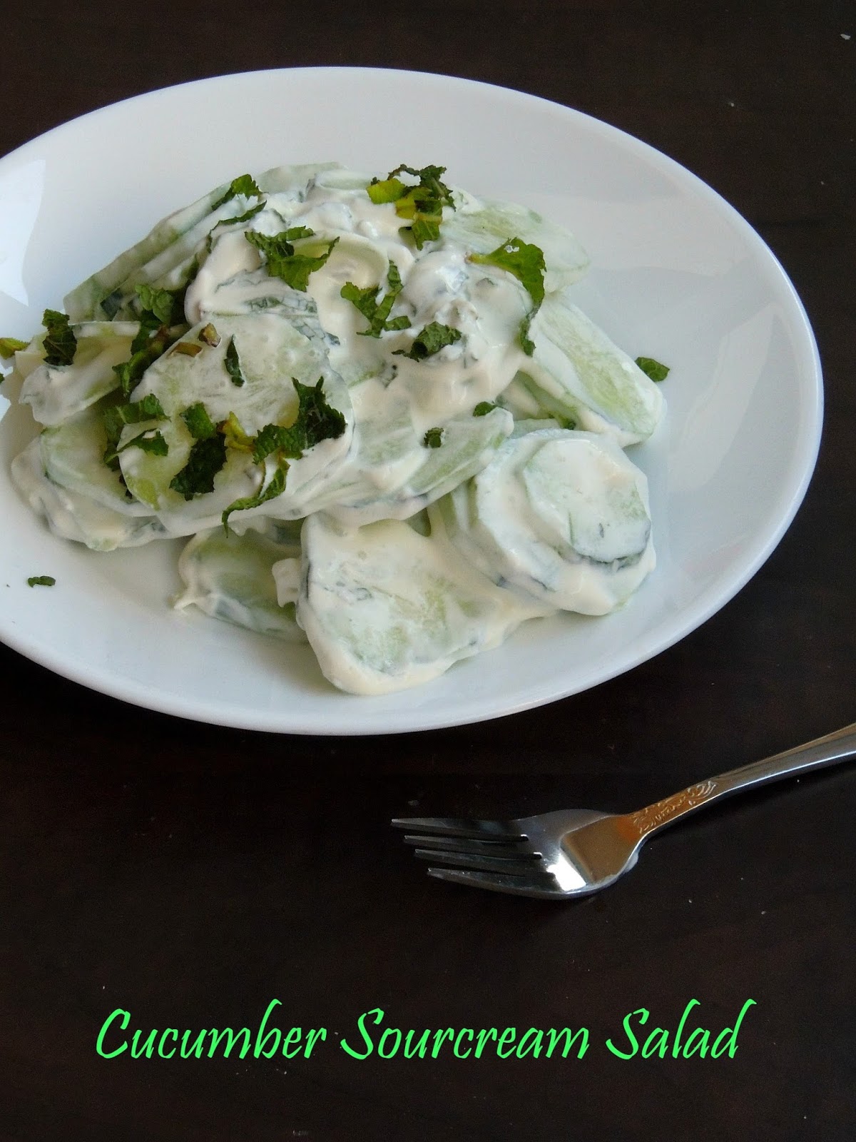 Cucumber Sour Cream Salad Cook N Click