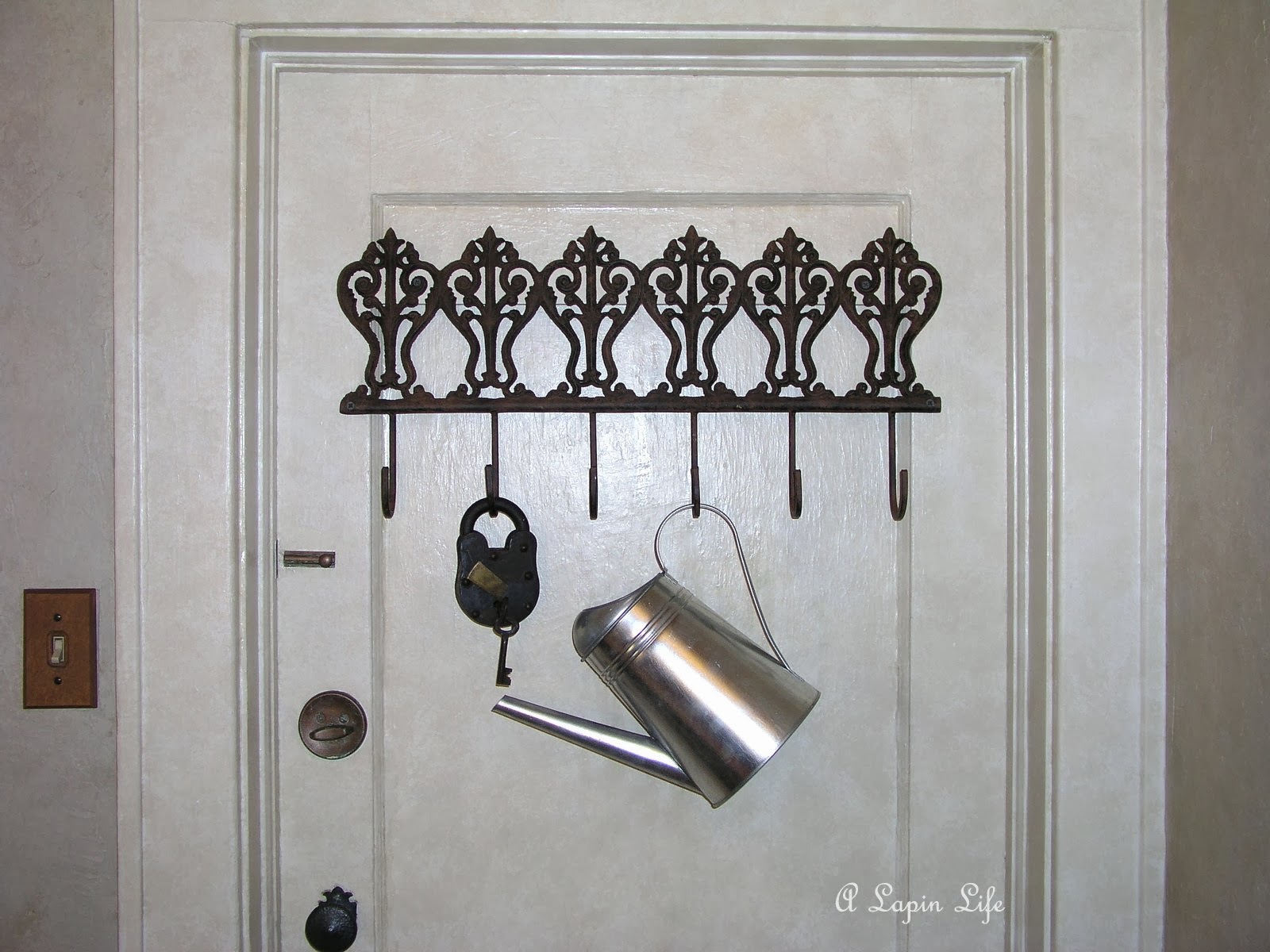 A Lapin Life How to Hang a Coat Rack on a Irregular or Thin Hollow