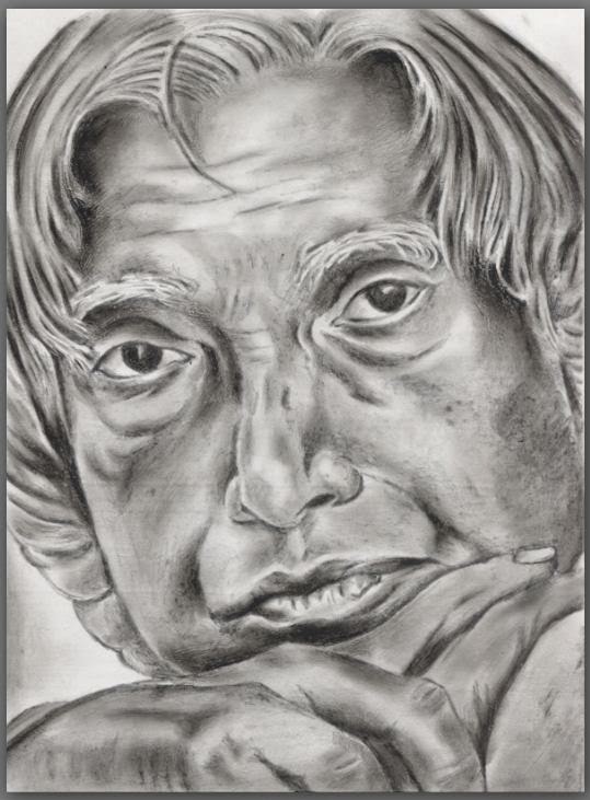 My Pencil Sketches APJ Abdul Kalam
