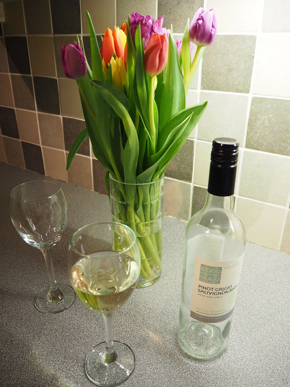 White Wine and Tulips