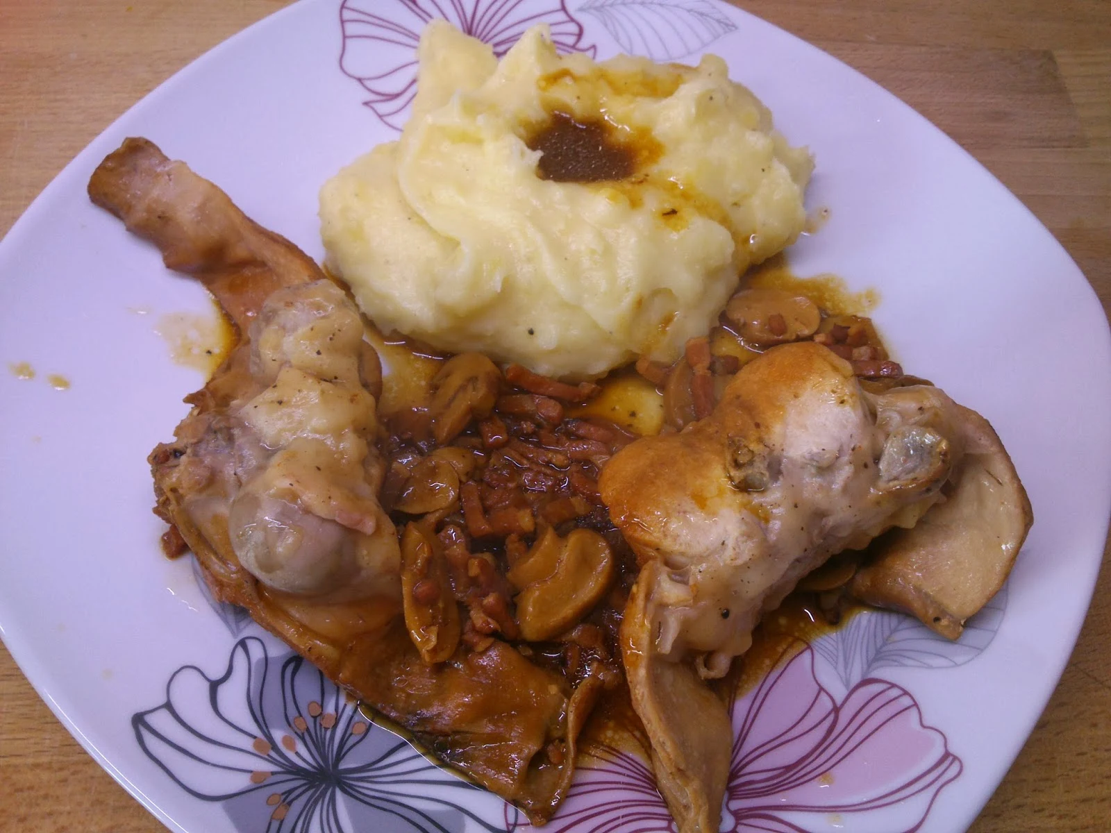 Recettes: Lapin au cidre et aux champignons