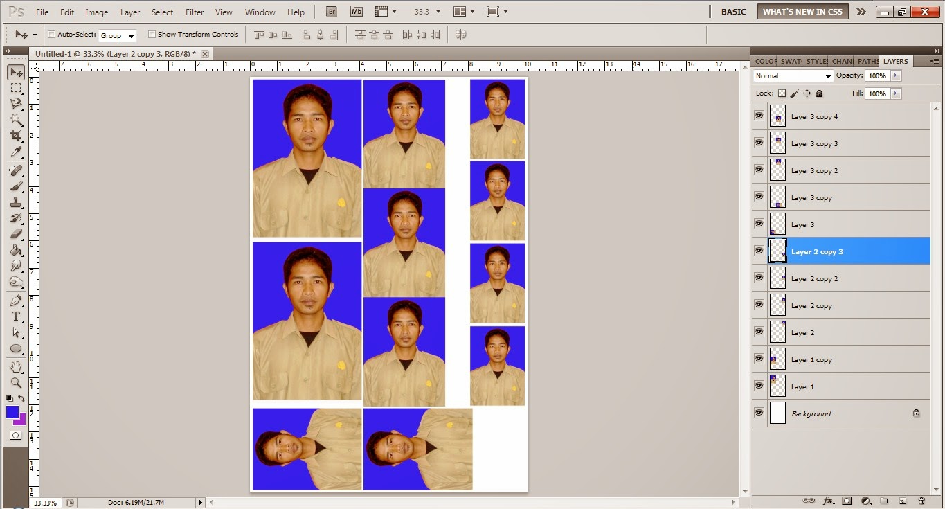 Membuat Foto Ukuran 4x6, 3x4 dan 2x3 dengan