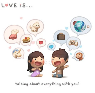 love is taking about everything with you