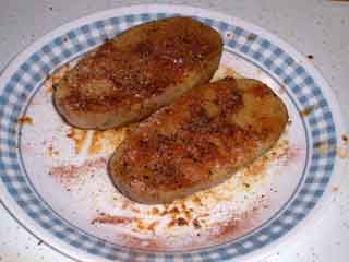 Well oiled potatoes