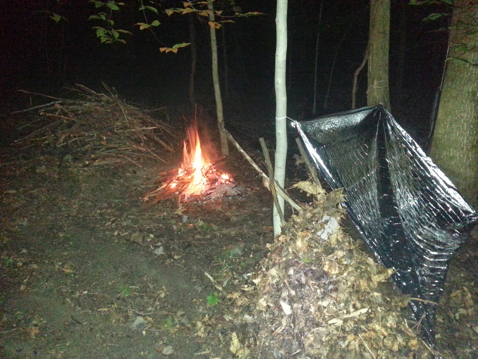 The 7 P's Blog Micro 10 C's Kit Testing Space Blanket Shelter