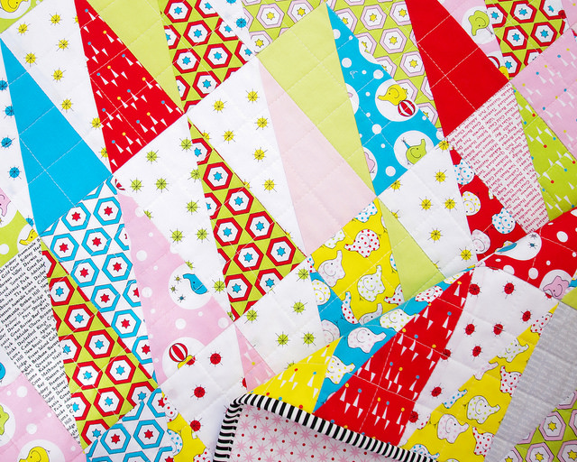 Backyard Circus Half Rectangle Triangle Quilt | Red Pepper Quilts