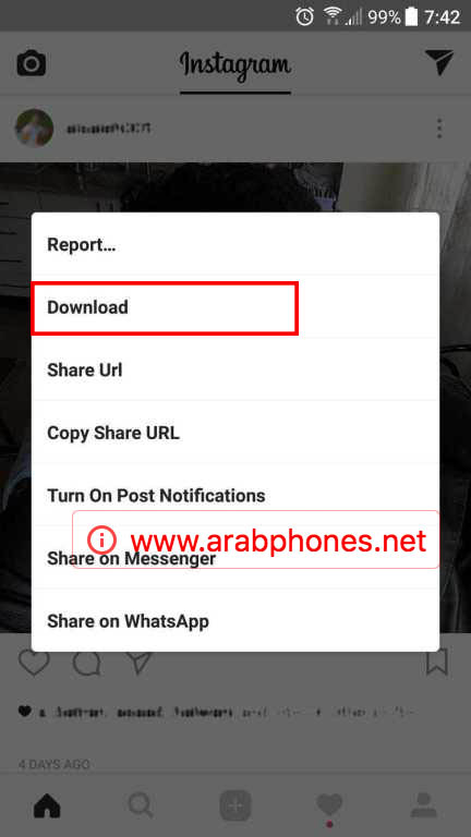 شرح برنامج تحميل مقاطع الفيديو والصور من الانستقرام للاندرويد