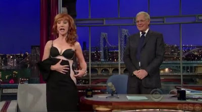 Of Kathy Griffin Strips Again Undresses At David Letterman The Late