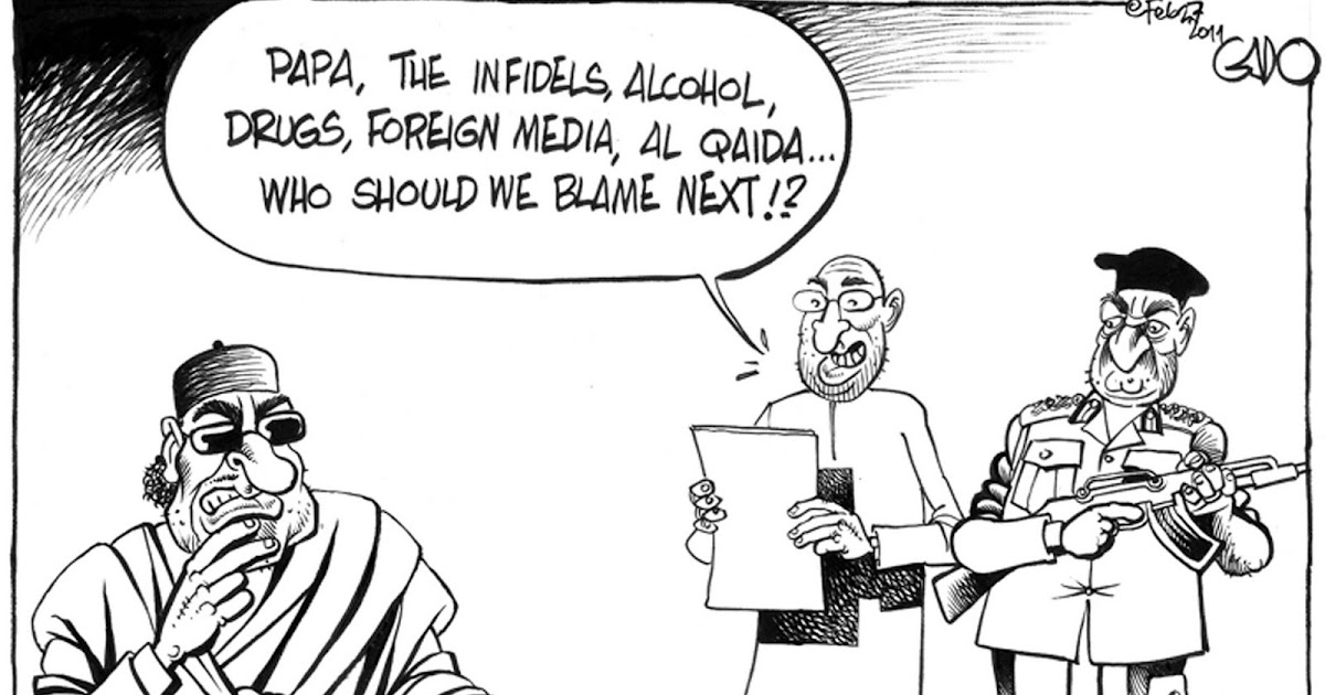 Chemi Ism's: Gaddafi Cartoon