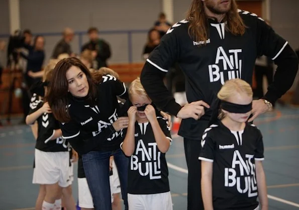 Crown Princess Mary attended the launch of the new campaign the Antibulli, with the Mary Foundation