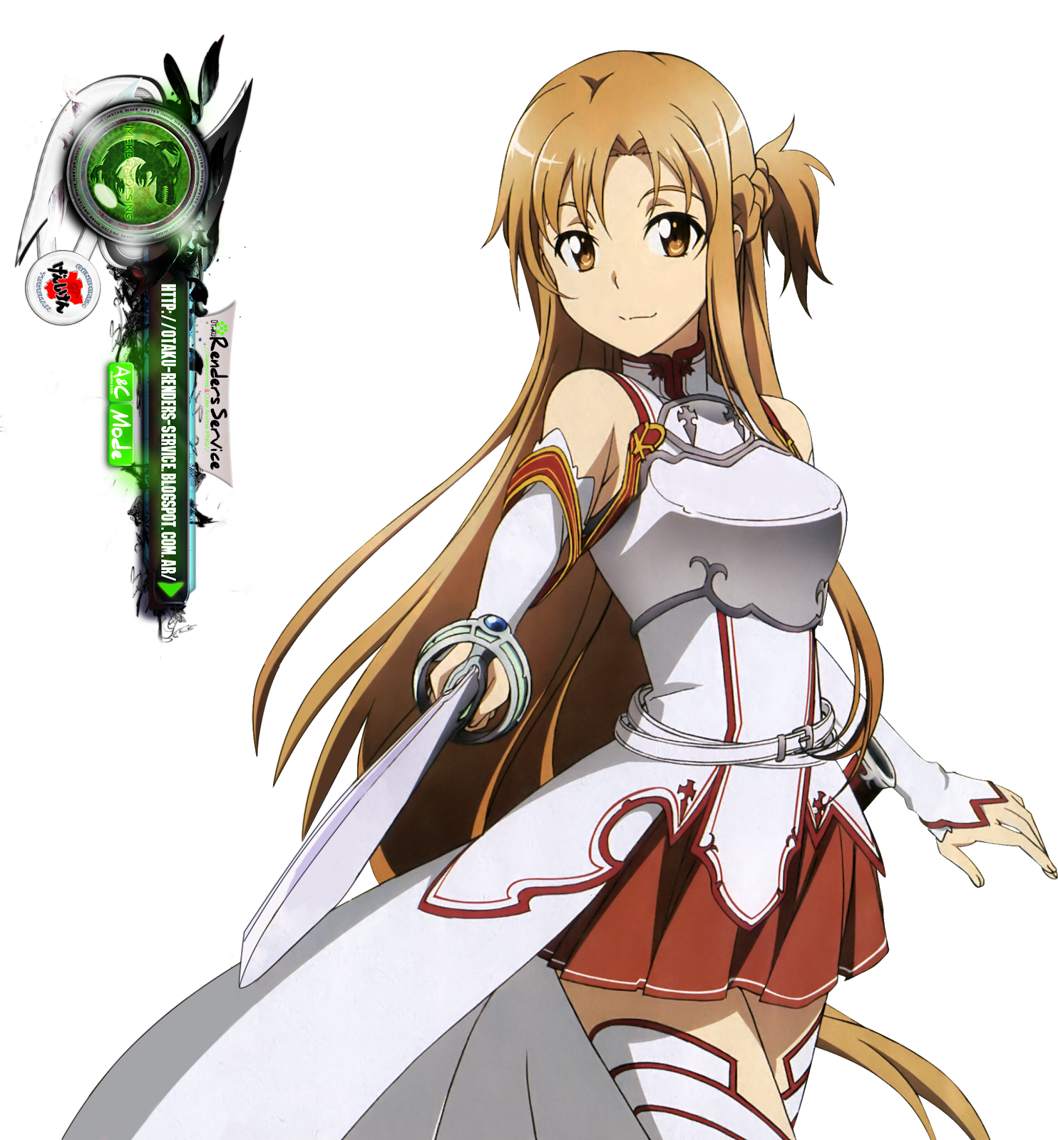 Sword Art Online Asuna Kakoiii Sword Hd Render Ors Anime Renders