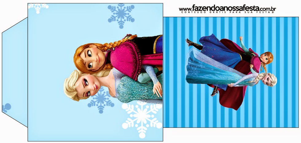 Frozen en Navidad Azul: Imprimibles Gratis para Fiestas. Bolsita de Té para imprimir gratis de Frozen en Navidad Azul.