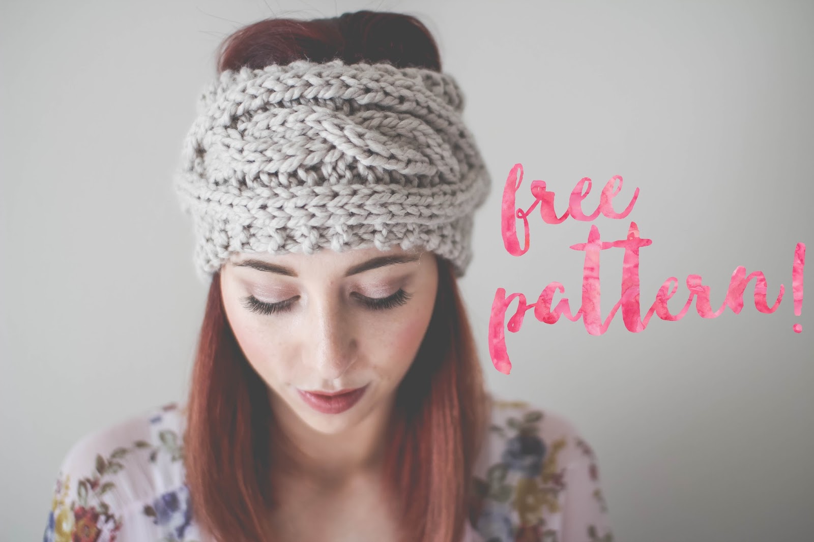 CABLE KNIT EAR WARMER // FREE PATTERN / Sara Neff