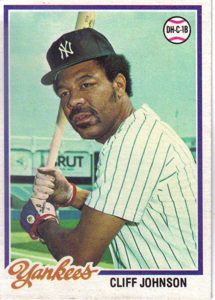 1978 Baseball 1978 Topps Baseball 309 Cliff Johnson
