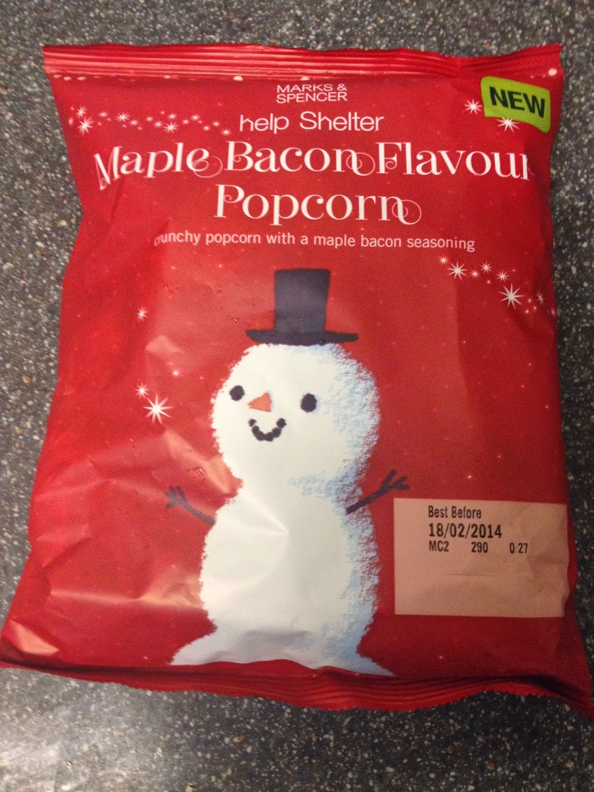 A Review A Day Today's Review Marks & Spencer Maple Bacon Popcorn
