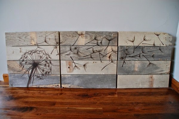 Original decorations from wooden pallets