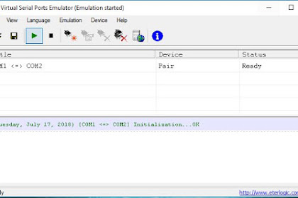 Free Download Virtual Serial Port Emulator Ver 0.9 Full Version