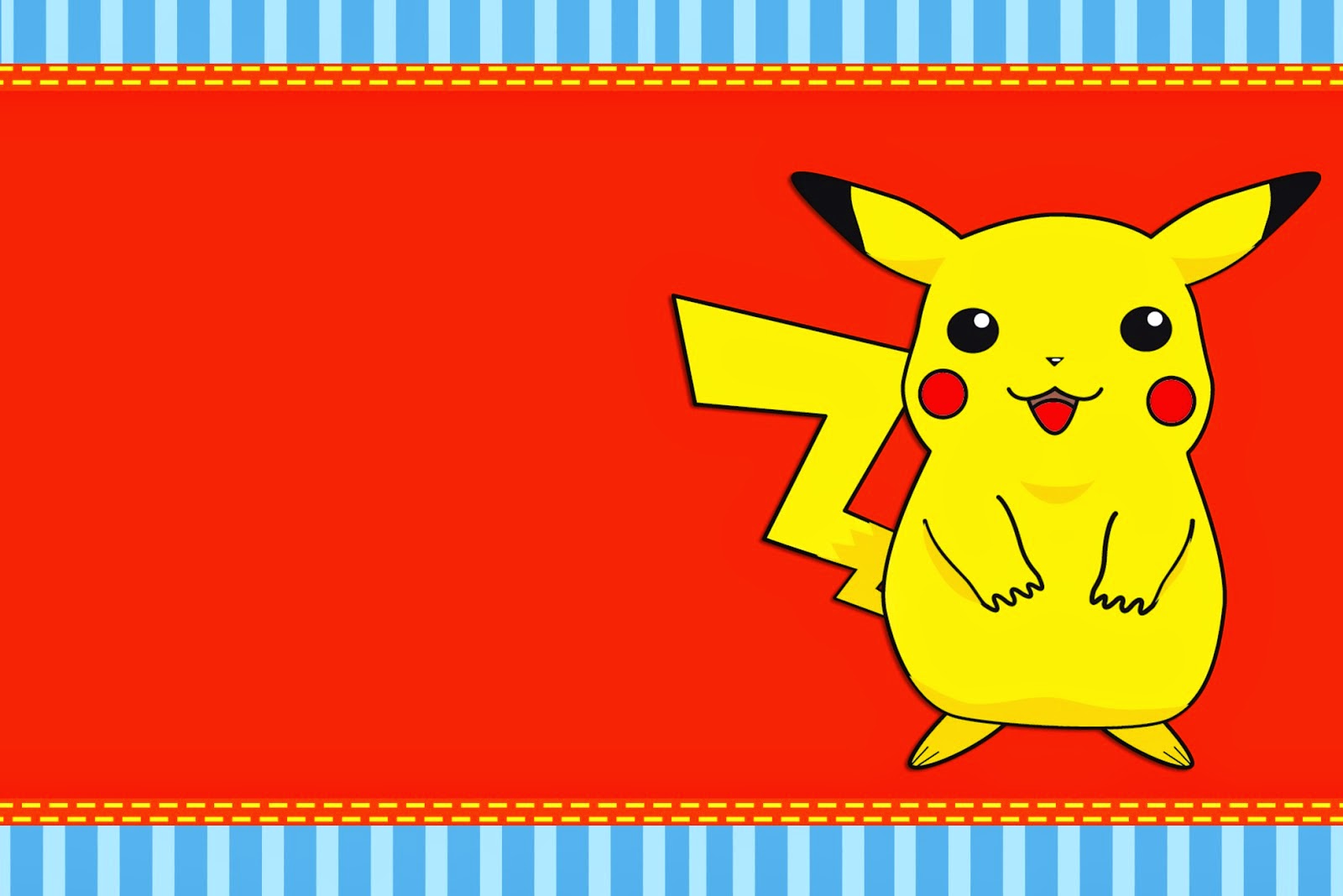 Pokemon: Free Printable Invitations, Labels or Cards. 