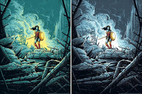 Batman v Superman “Wonder Woman Warrior” Screen Print by Dan Mumford x Dark Ink Art