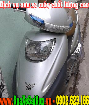 Sơn xe Attila màu xám cực đẹp