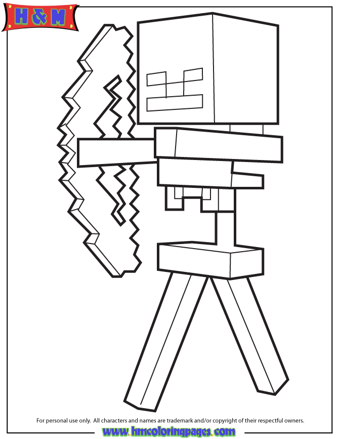 Minecraft Color Page No lugar que chamo Casa Minecraft I