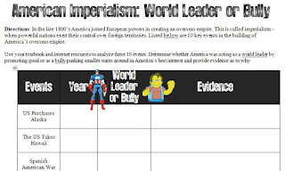 Students of History: American Imperialism: World Leader or Bully?
