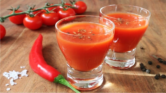 capsaicina e suco de tomate