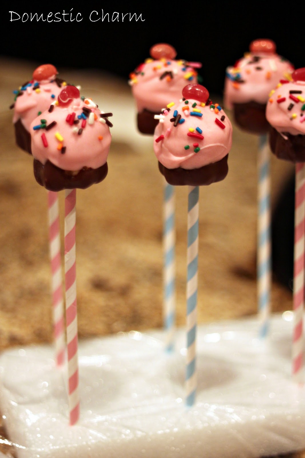 Domestic Charm Cupcake Cake Pops