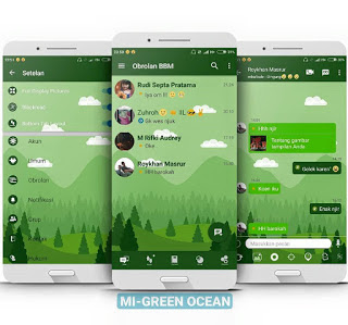 Download BBM MOD MI-Green Ocean Versi 3.2.5.12 Apk (BBM Mod Tanpa Iklan 2017) Download BBM MOD MI-Green Ocean Versi 3.2.5.12 Apk (BBM Mod Tanpa Iklan 2017)