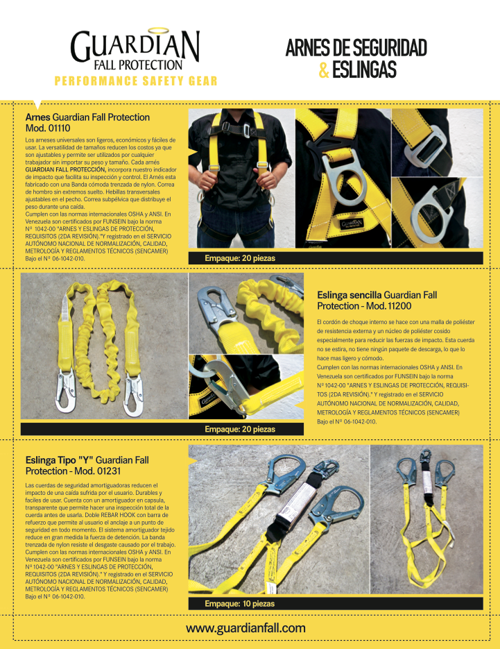 moimoi diseño Brochure Guardian Fall Protection
