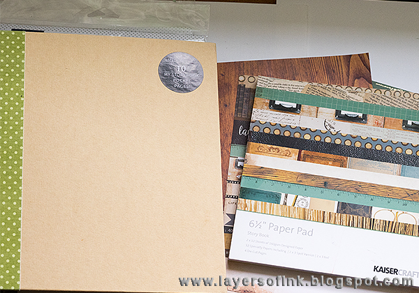 Layers of ink - Summer Memories Album by Anna-Karin with papers by Kaisercraft, Story Book
