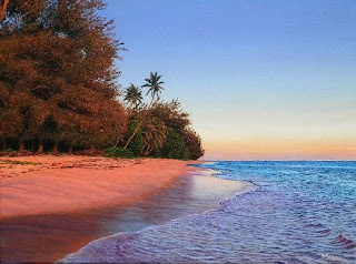 Playas y Bosques en Pinturas Realistas