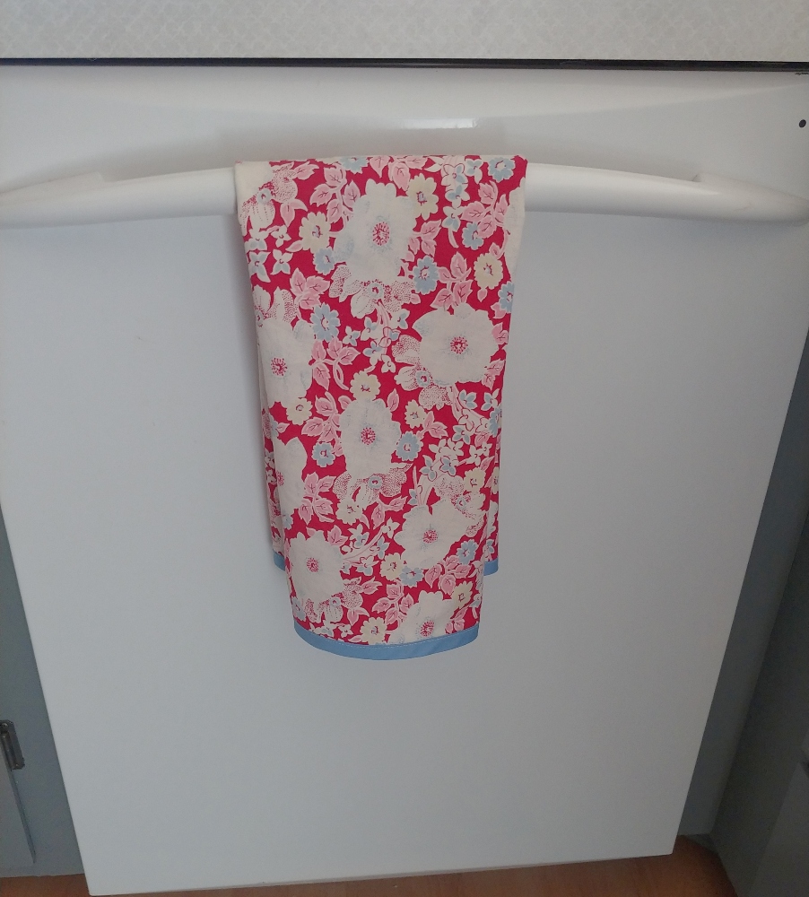 floral tea towel