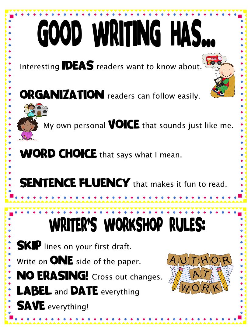 Good Writing Has And Writer s Workshop Rules Good Writing Has And Writer s Workshop Rules