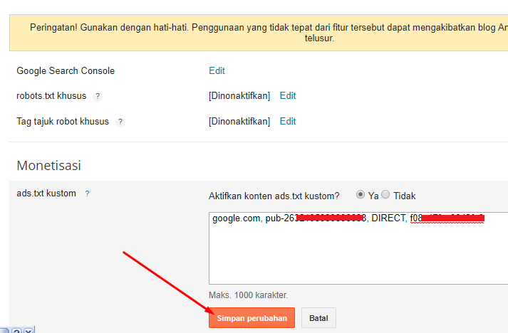 tentang ads.txt di adsense blog