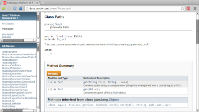 http://docs.oracle.com/javase/7/docs/api/ http://docs.oracle.com/javase/7/docs/api/