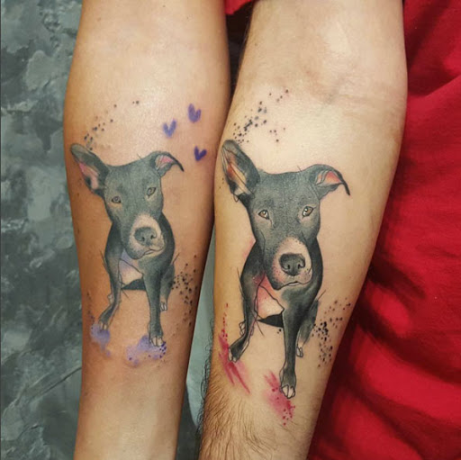 Estes correspondência aquarela tats