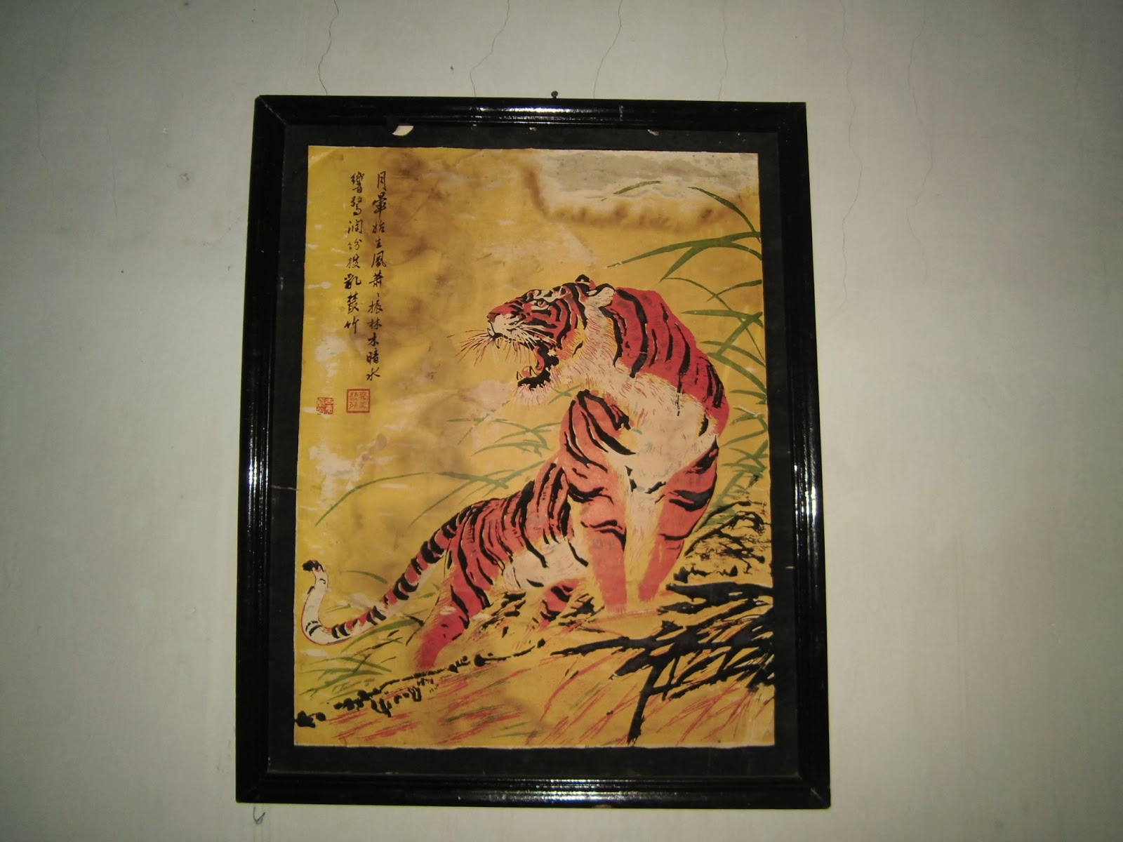 Lukisan Cina Dari Rajutan Sutra asli