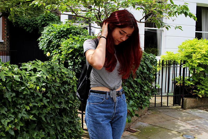ootd, outfit, red hair, grunge, rock n roll, blues, country, hippy, primark, how to wear, party, london, leather, jean,