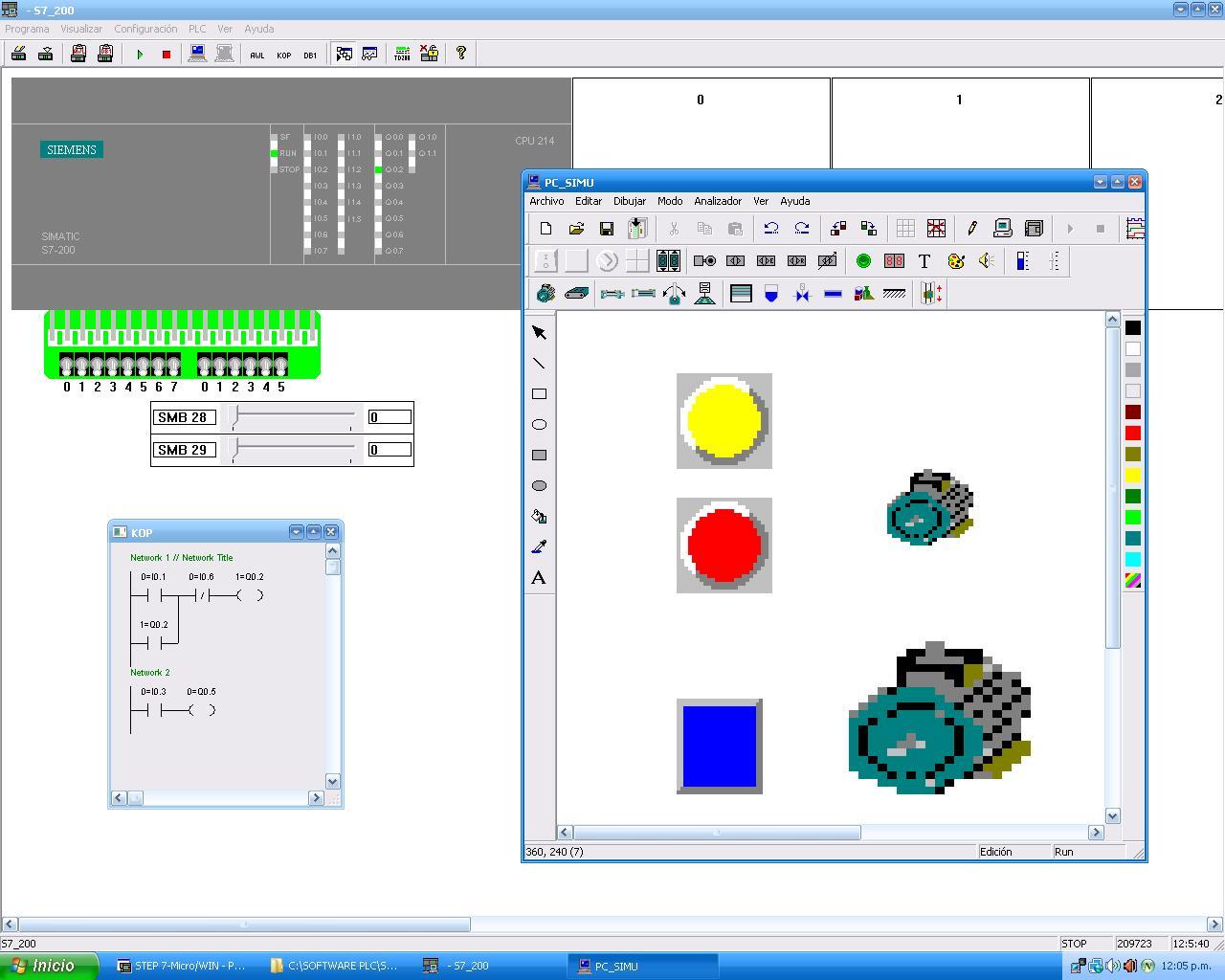 セルヒオ の ブログ: Primer Practica en el PC=SIMU