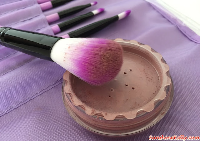 Purple Portable Makeup Brush Set, Makeup Brushes