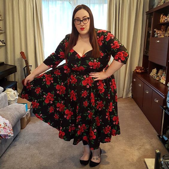 Hell Bunny Eternity floral  plus size dress