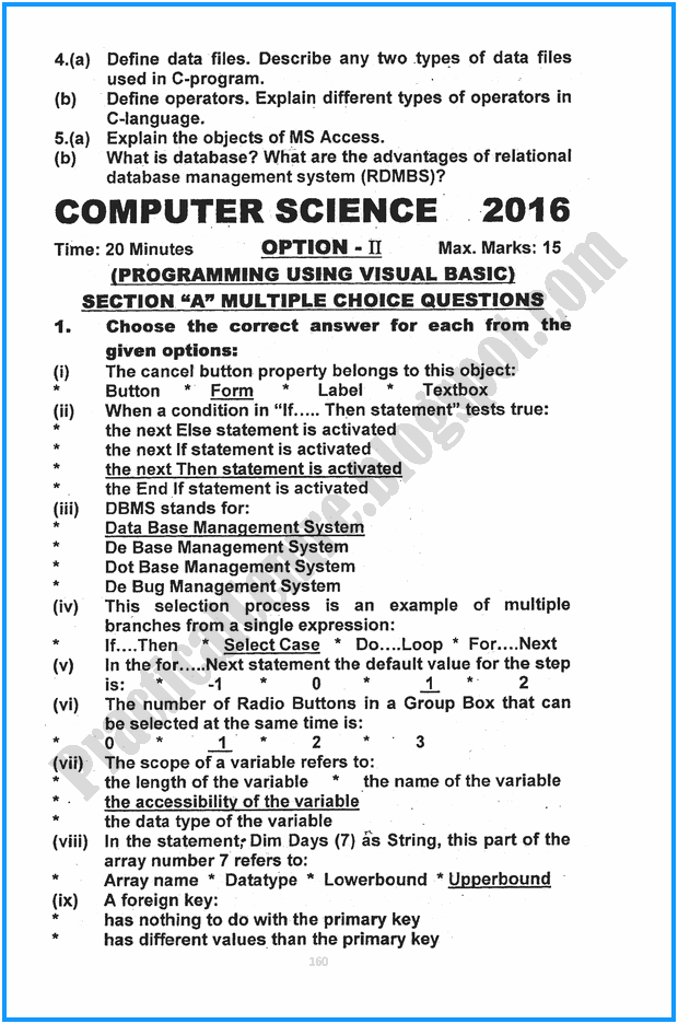 12th-computer-science-five-year-paper-2016
