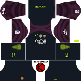 Barcelona kits 2016/2017 - Dream League Soccer 2017 & FTS15