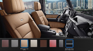 Màu nội thất Mercedes AMG G63 2019 Nội thất Mercedes AMG G63 2019 màu Vàng Leather ZK6