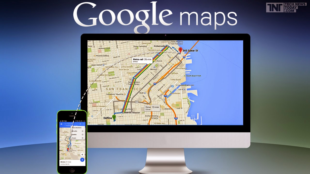 Google Maps - Atualização permite compartilhamento de rotas entre PC e celular