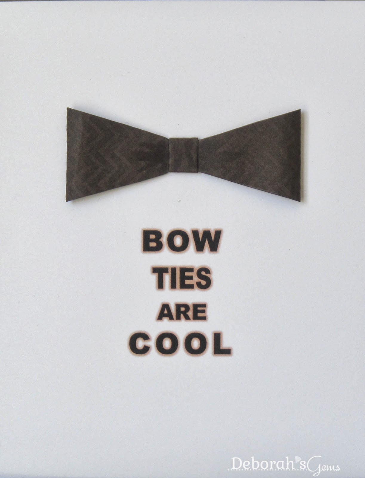 Bow Ties are Cool - photo by Deborah Frings - Deborah's Gems